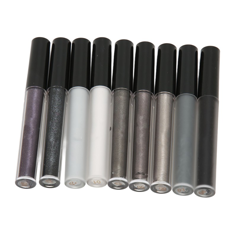 9Pcs Household Liquid Eye Shadow Set Makeup Shine Finish Matte