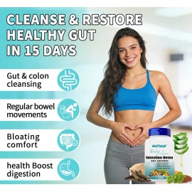 Programa Desintoxicación Avanzada Gwynne Day Cleanse Cápsulas Apoyo Intestinal Colon Limpieza Avanzadas Adecuado Mujeres Hombres