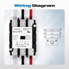 AC Contactor, Malictele 3 Pole 40 Amp Contactor 24v Coil