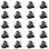 Luckious Hair Bun Nets,20 Individually Wrapped Hair Nets,Reusable Black Nylon
