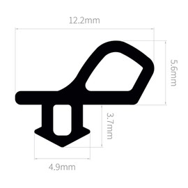 ExtrudaSeal B204 (White) Bubble Gasket Replacement Window Door Draught Excluder Seal - 20m