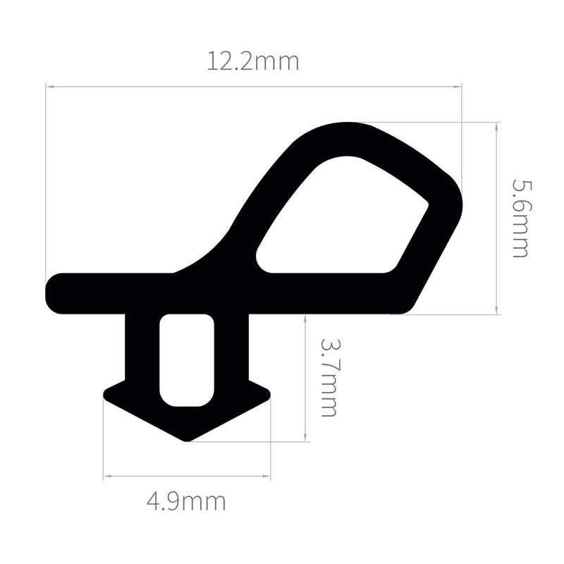 ExtrudaSeal B204 (White) Bubble Gasket Replacement Window Door Draught Excluder