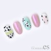 Mini Alphabet Nail Stickers, White & Black, Set of 2,