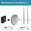 Mintime Large Wall Clock Battery Operated DIY Wall Clock for