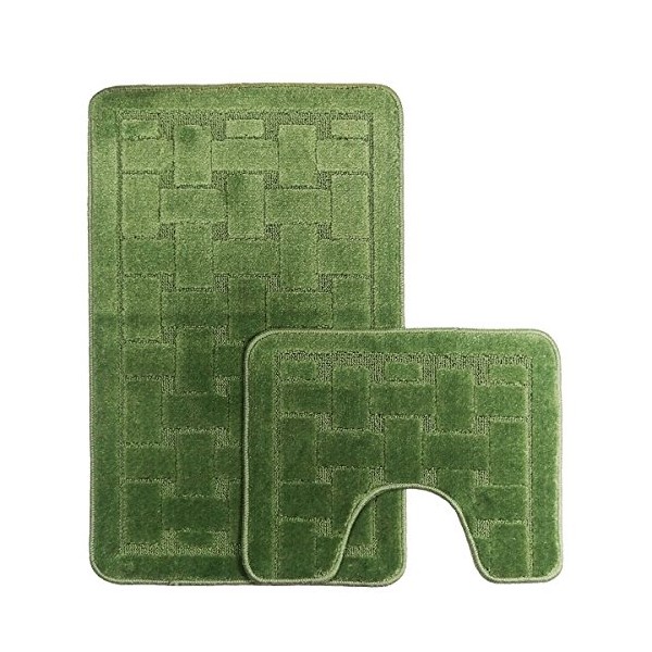 Emma Barclay Orkney Bath Mat & Pedestal Mat Set, Sage