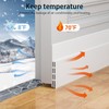 2 Pack Door Sweep, Door Draft Stopper, Self Adhesive Weather