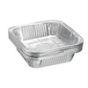 sourcing map 10pcs Aluminum Foil Pie Pan 6.3" Square Disposable