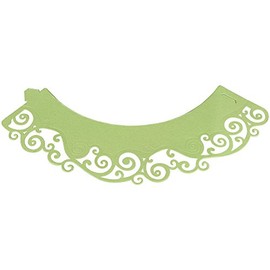 PME CW924 Light Green Swirls Cupcake Wrappers, Pack of 12, 5x0.1x20.5 cm