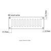 229 x 76mm Plain Slotted Air Vent - Heavy Duty