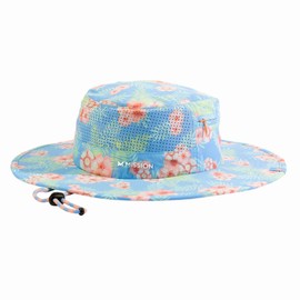 MISSION Cooling Anywhere Boonie Hat, Junglebird Bluebell - Unisex Wide-Brim Hat for Men & Women - Lightweight & Durable - Cools Up to 2 Hours - UPF 50 Sun Protection - Machine Washable