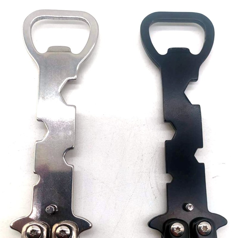 Beautiful Folding Exercise Bottle Opener, Heavy Stainless Steel (2 Pcs)