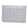 Angoily 1pc Light Grey Laptop Storage Bag Felt Sleeve for