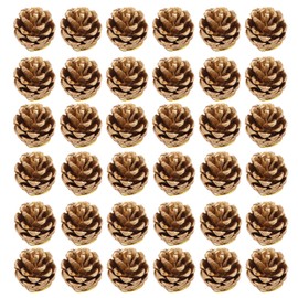 Diyxisk Pine Cones Christmas Tree, Pack of 36 Natural Pine Cones, 3-4 cm Pine Cones Christmas Decoration, Christmas Decoration Table, for Christmas Decoration, Everyday Decoration, Party Layout