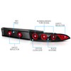 AmeriLite Rear Brake Taillights 3Pcs G2 Black For Mitsubishi Eclipse