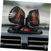 TEHAUX Car Fan Dual Head Portable Cooling Fan for Car