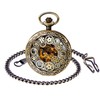 Unendlich U Men's Roman Numerals Scale Pocket Watch with Necklace