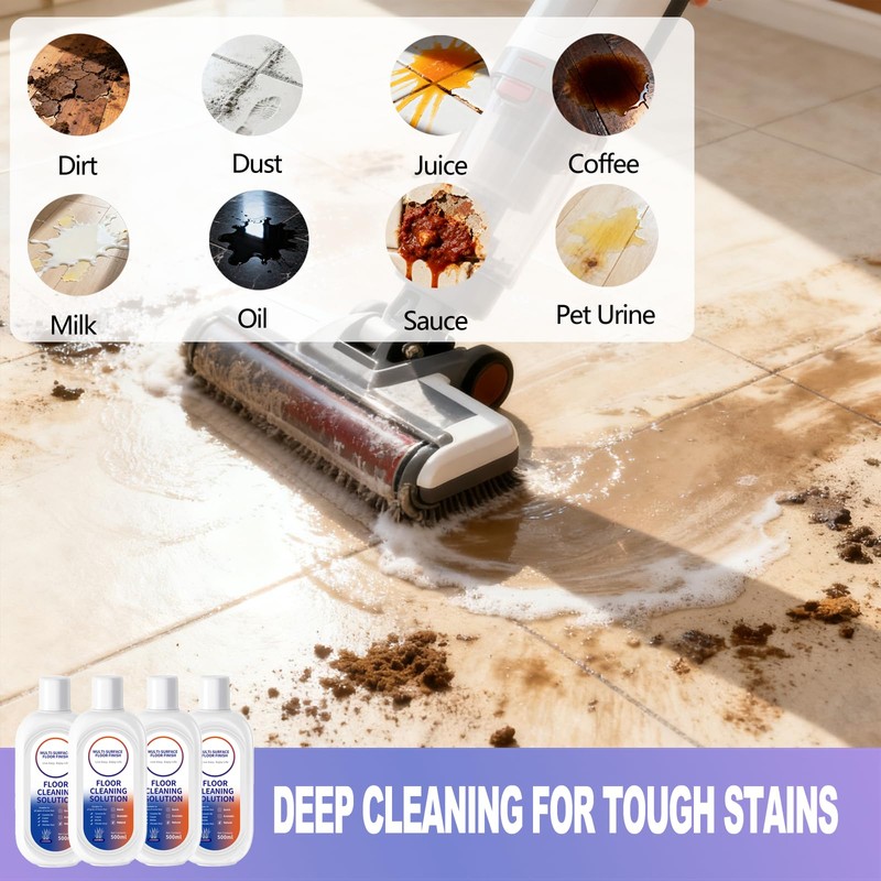 Floor Cleaning Solution for Tineco/Roborock Wet Dry Vacuum Mops and
