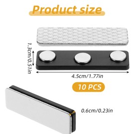 Pack of 20 Magnetic Curtain Clips Tiebacks for Curtains Curtain Magnetic Clip Back Curtain Holder Name Tags Blackout Curtain Mounting Clips for Home Bedroom Office Decorative