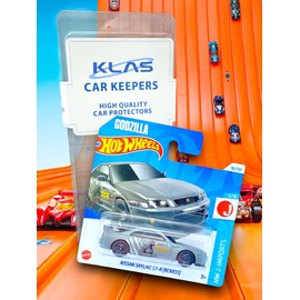 Hot Wheels Nissan Skyline GT-R (BNR33) (Silver & Gold (Godzilla)) 5/10 HW J-Imports - 2024-96/250 (Short Card) - includes a KLAS Car Keeper Protector Case - HTD96