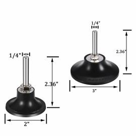 2 in 3 in Sanding Disc Holder 2 Pcs Roll & Lock Rotary Pad Holder 1/4" Shankmaterial: Rubber, grit: /, size: 2 in, 3 in
