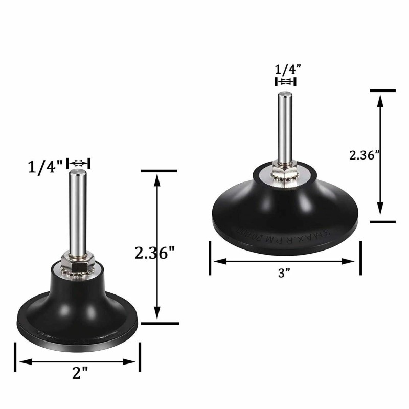 2 in 3 in Sanding Disc Holder 2 Pcs Roll