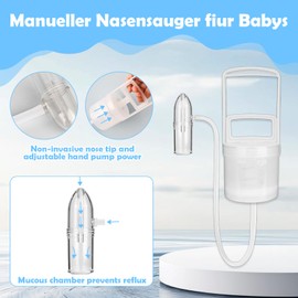 YYTECH Nasal Aspirator Baby Portable Handheld Nasal Aspirator Booger with Non-Invasive Safe Hygienic Design, Infant Constipation Vacuum Principle