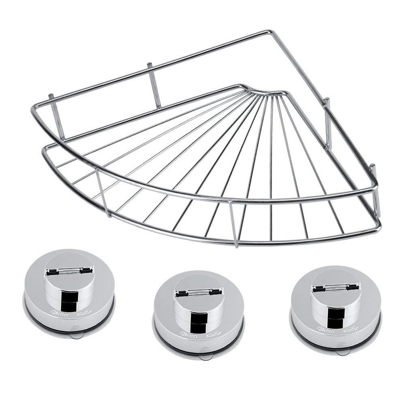 Beufee Corner Shower Caddy, 30 x 21 x 5cm Stainless