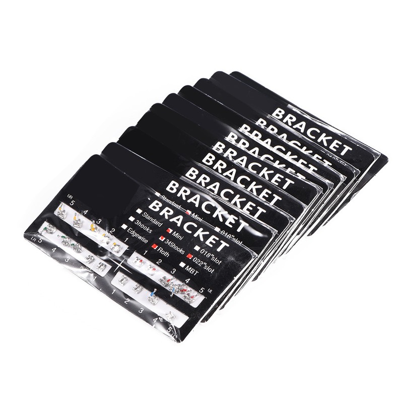 10 Packs Metal Dental Teeth Orthodontics Brackets Braces Mini Roth