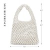 Freie Liebe Small Crochet Tote Bag for Women Summer Mesh