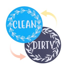 Dishwasher Magnet Clean Dirty Sign, Reversible Double Sided Clean Dirty Magnetic Flip Indicator Sign for Stainless Steel Dish Washer for Home Organization Accessories (Blue, Black)