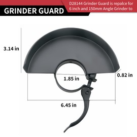 Angle Grinder Guard for 6" 5" 4-1/2" 4" Grinder Blades Wheel Disc 397661-01 Metal Adjustable Protective Cover Shield Replacement Fits for Dewalt Milwaukee Makita Metabo Bosch RYOBI Grinders 2 Pack