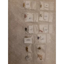 Original American Padlock Parts One(1) SET American Padlock Top and Bottom Pins, Clips and Springs Sport Package