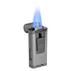 Palio Pro Polaris Triple Torch Cigar Lighter, Butane refillable, Tabletop-Silve