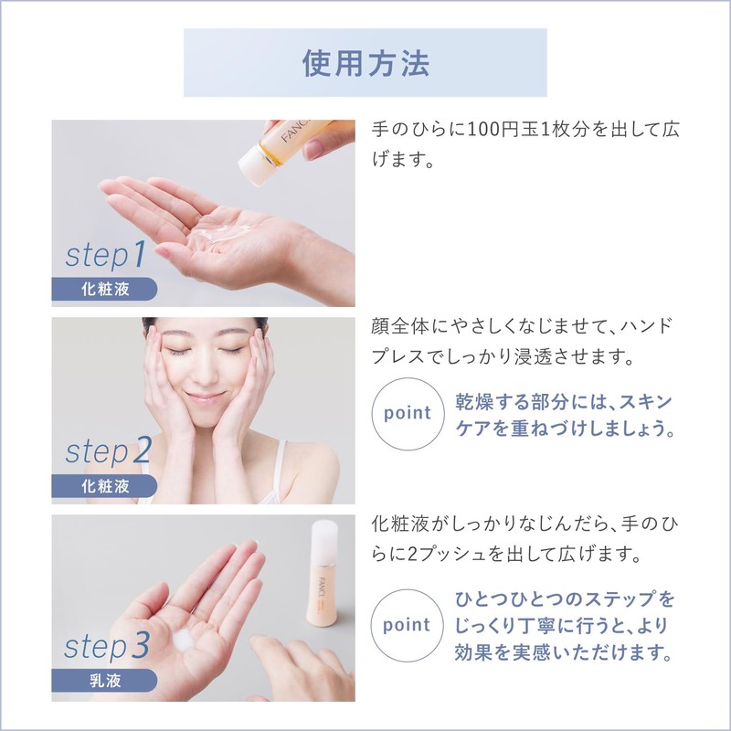 FANCL Enrich Plus Milk Lotion II Moist 1 Bottle (Approx.