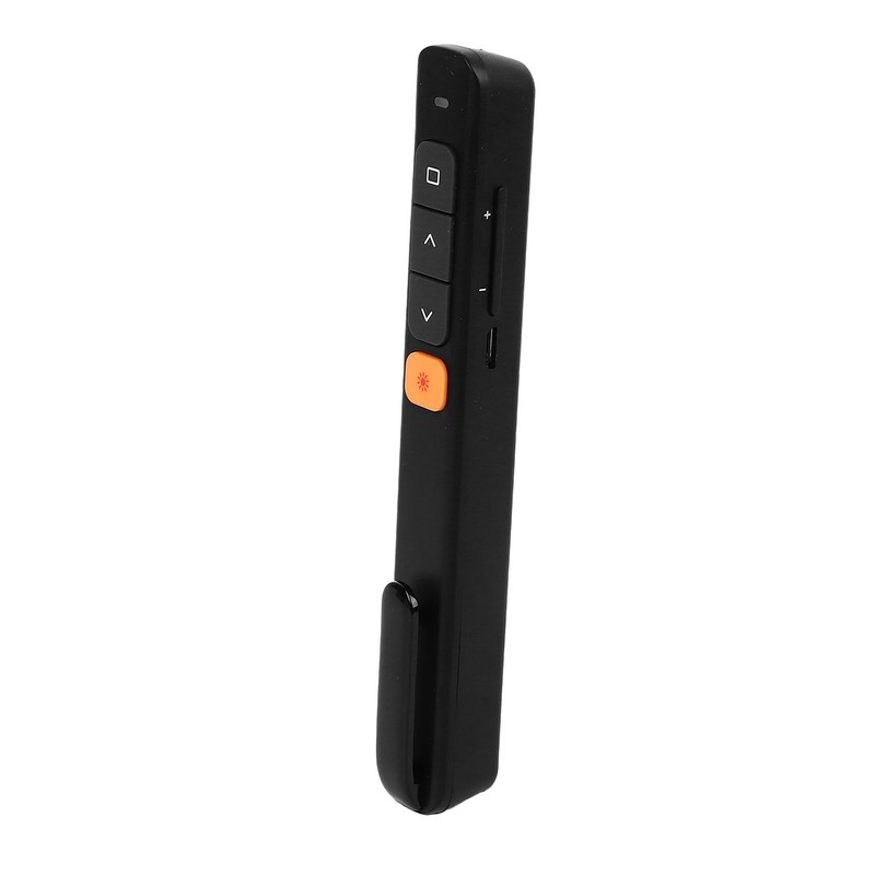Laser Pointer Black USB Receiver Plug and Play Rechargeable Presentation