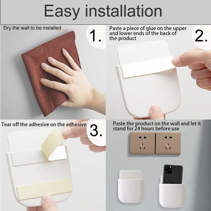 ZSRVAJ 4Pcs Remote Control Holder, TV Remote Holder Remote Control