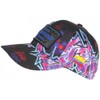 Plata O Lead Blue and Pink Rhinestone Columbia Baseball Cap
