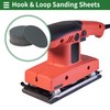 X AUTOHAUX Sandpaper Hook & Loop Sanding Sheets 125x125mm Black