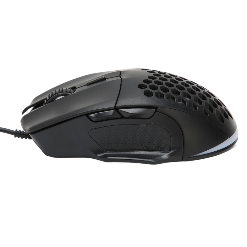 Honeycomb Mouse RGB Wired Gaming Mouse Lightweight Quick Answer RGB