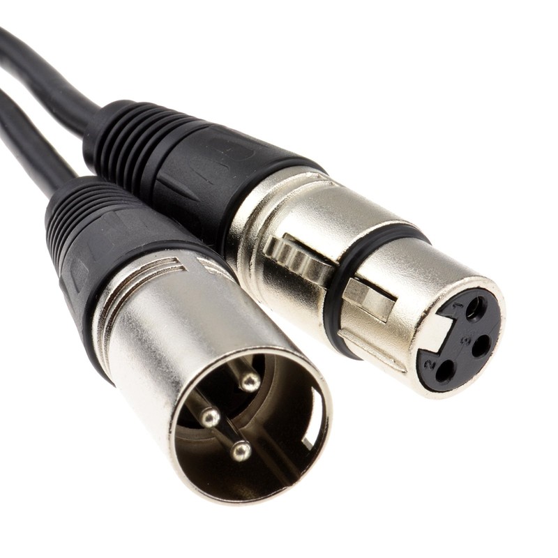 kenable XLR 3 pin Microphone Lead Male to Female Audio