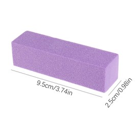 upain 10pcs Nail Buffer Block for Gel Natural Acrylic Nails, Professional Nail Sanding Blocks 120 Grit Salon Nail File Sanding Blocks Nail Manicure Care Kit(Purple)