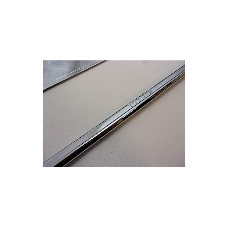 Genuine Toyota License Plate Frame (Silver Plated Front) Compatible with