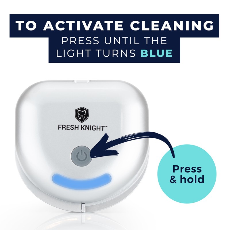 FRESH KNIGHT UVC Retainer Cleaner & Denture Cleaner - UV