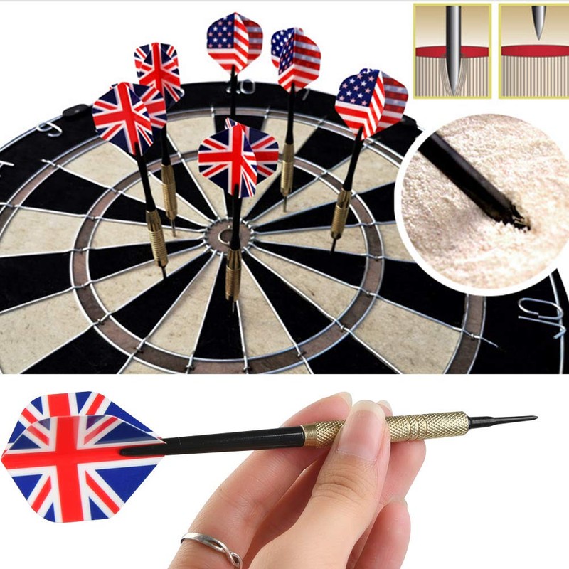 "N/A" 12 Pcs Brass Darts Sets,Soft Tip Darts with 36