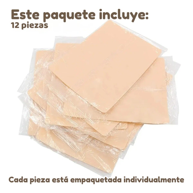 Set 12 Pzs Piel Falsa Sintética Silicona Practica Tatuaje F