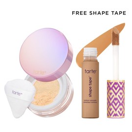 tarte #RushTok Survival Kit - shape tape & creaseless powder:_42S tan sand + yellow