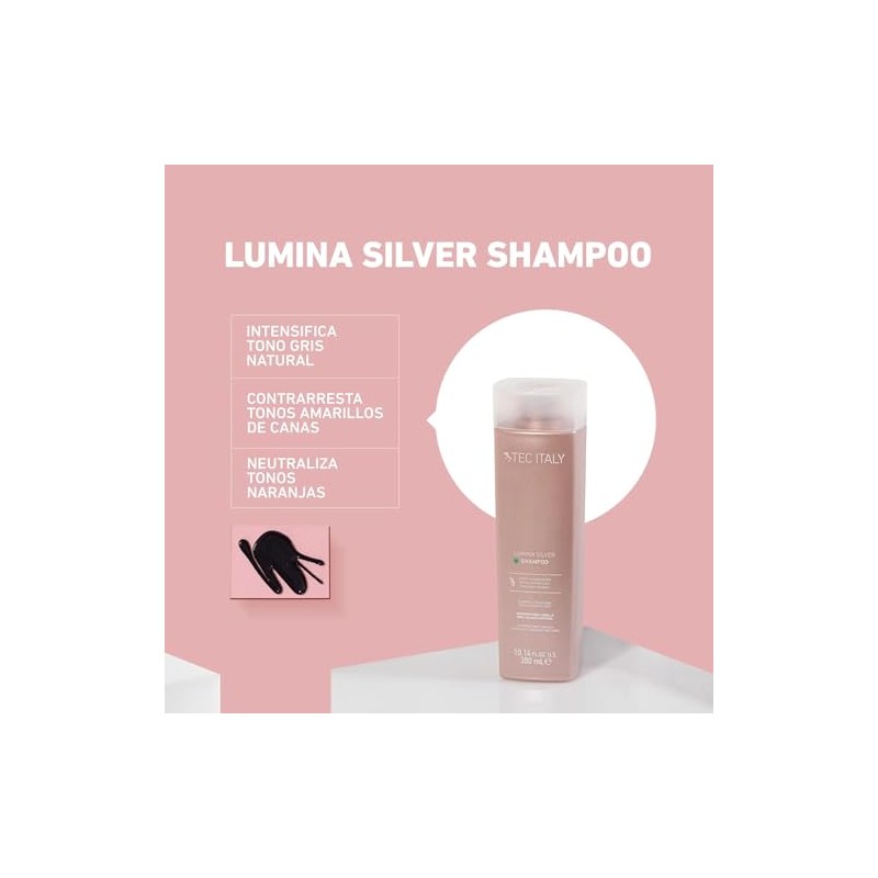 Tec Italy - Lumina Purple Shampoo - 300 ml,10.1 oz