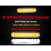 White LED DRL Fog Light+Amber Turn Signal Compatible with Polaris