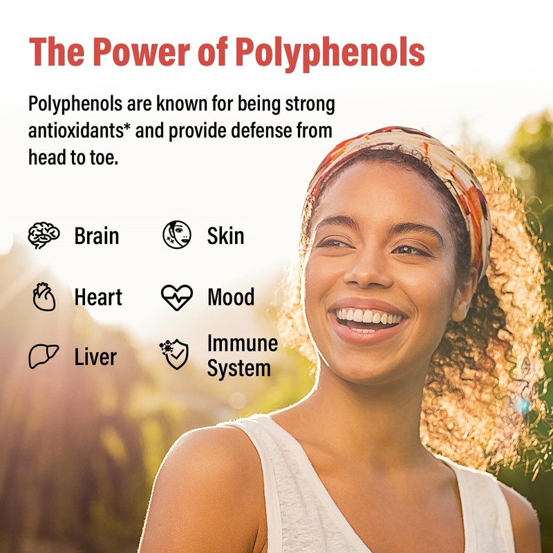 67,500 MG Polyphenols Supplement - Powerful Antioxidants & Polyphenol for