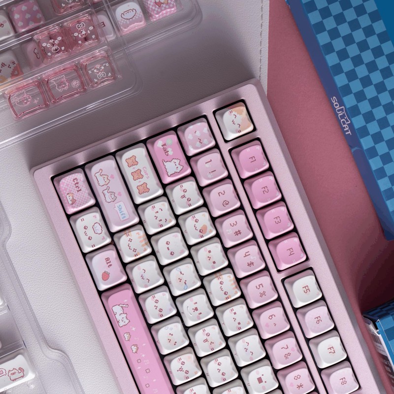 Mao Height Cat Shape Theme keycaps PBT keycaps Customized keycap